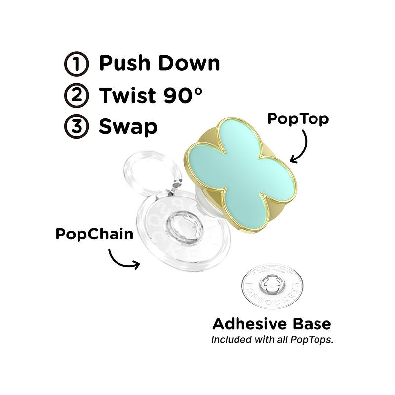 Enamel Clover Mint &mdash; PopTop image number 1
